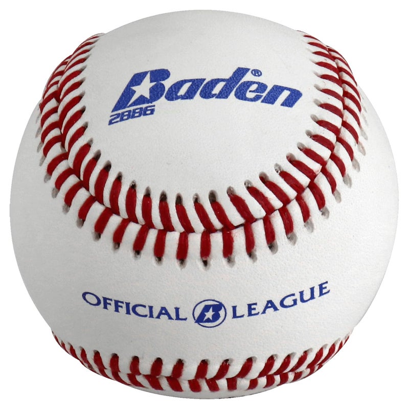 Baden Official League Raised Seams Leather Baseballs 2BBG Dozen
