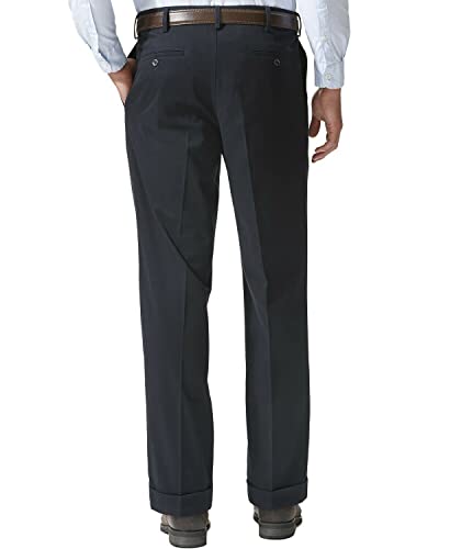 Dockers Men's Relaxed Fit Comfort Khaki Pants-Pleated, Dockers Navy, 38W x 30L - Image 3