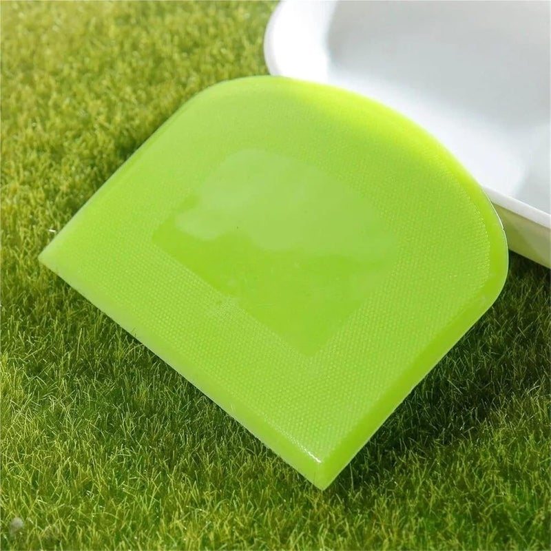Dough Scraper 7pcs Dough Scraper Plastic Weight Cutter Cookie Fondant Bread Pizza Tools Spatula for Cake Butter Pastry and Bakery Kitchen Utensils For Cooking Baking Scraping - Image 4