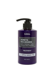 KUNDAL Honey and Macadamia Hydro-Intensive Protein Premium Hair Treatment Apple Green Tea 500 mL  - Image 1