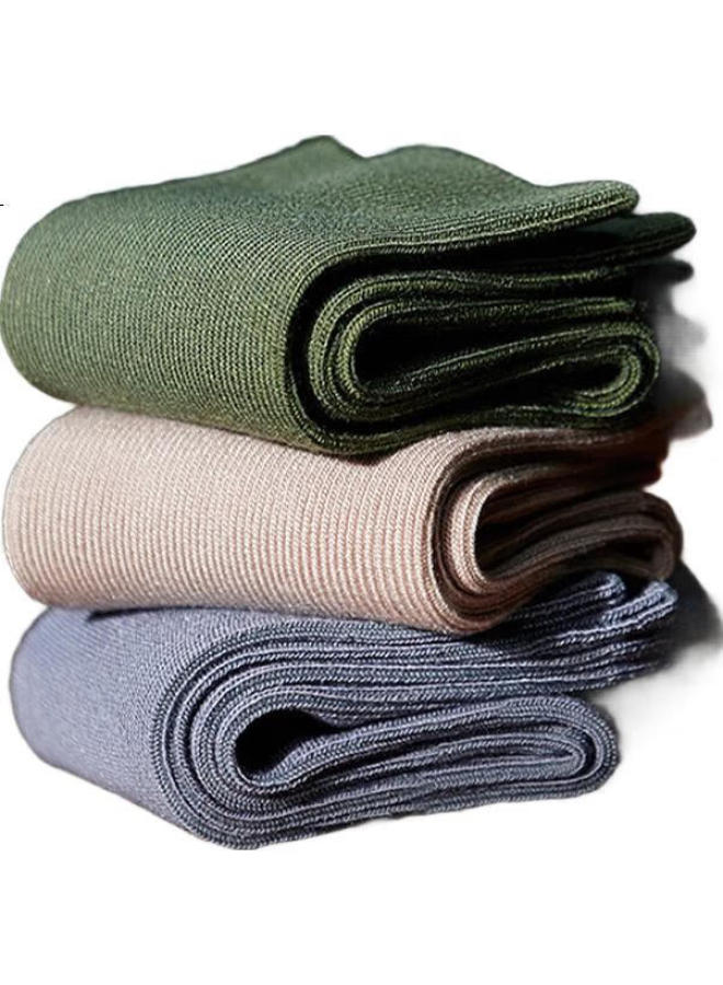 Madallo 60S Mulberry Silk 5 Pairs Men'S Mid-Calf Socks Summer Thin Sports Solid Color High-End Business Anti-Odor Men'S Socks - Image 1