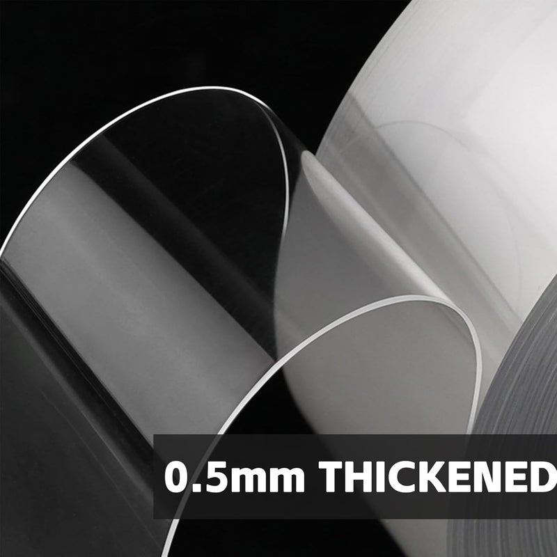 لينجي Transparent Window Weather Sealing Tape, 10m Clear Weather Stripping Seal Tape, Transparent Adhesive Insulation for Blocking Drafts, Cold Air, Dust, and Rain - Image 4