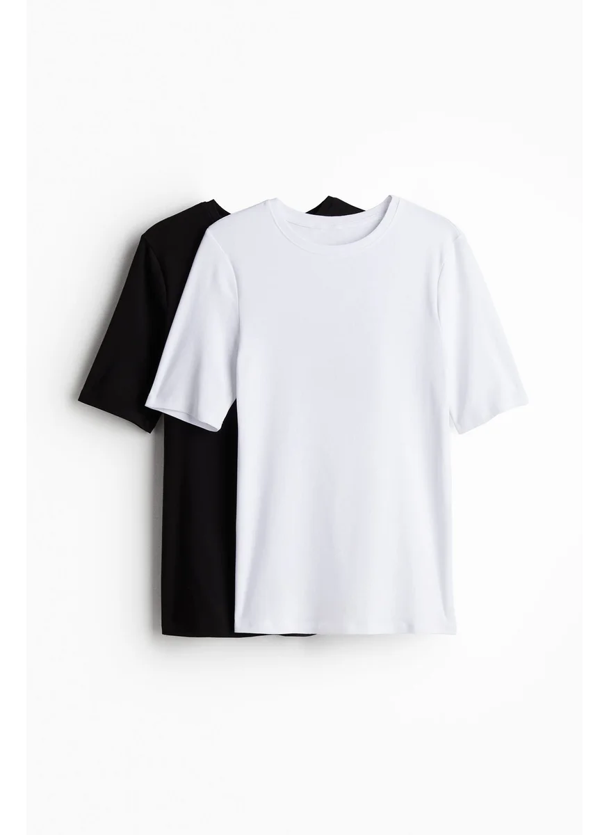 اتش اند ام Mama 2-Pack Ribbed T-Shirts