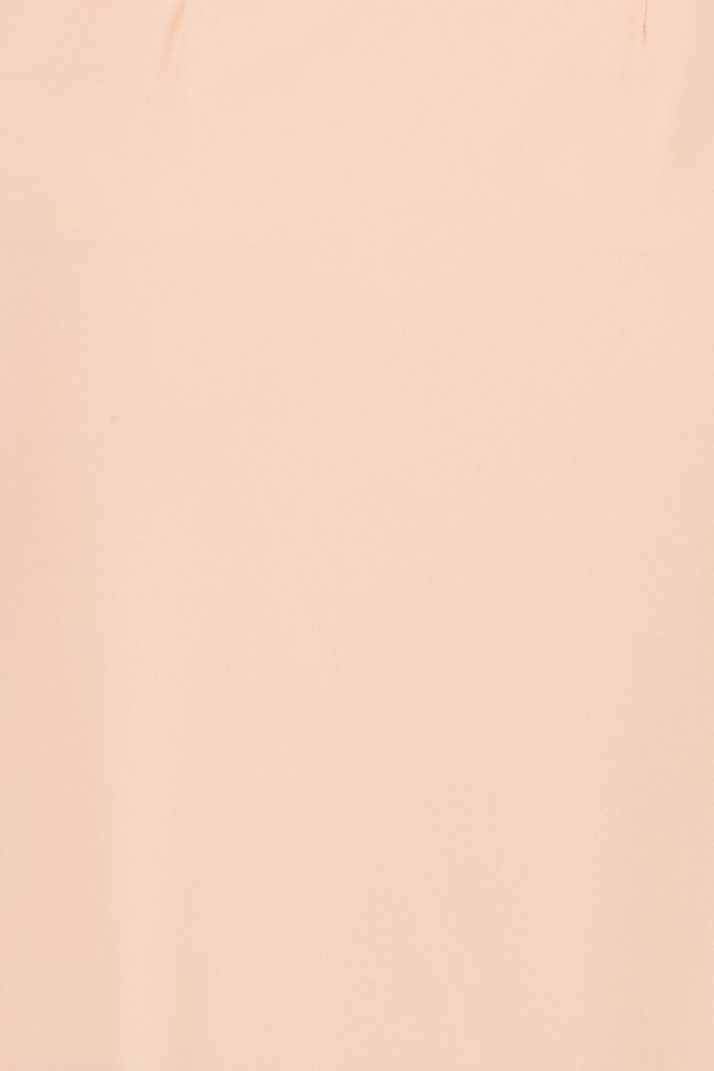 TWINSET Women Plain Sleeveless Midi Dress, Peach - Image 5