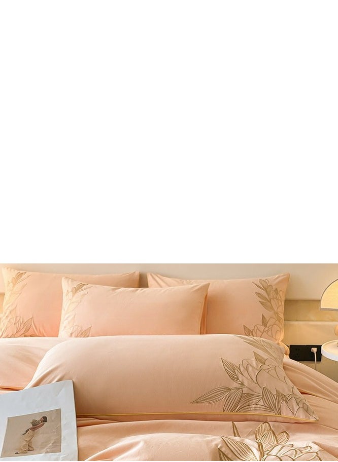 Generic Bed Sheet Style — French High-End  Pure Cotton Embroidered Bedding Four Piece Set  - Image 5