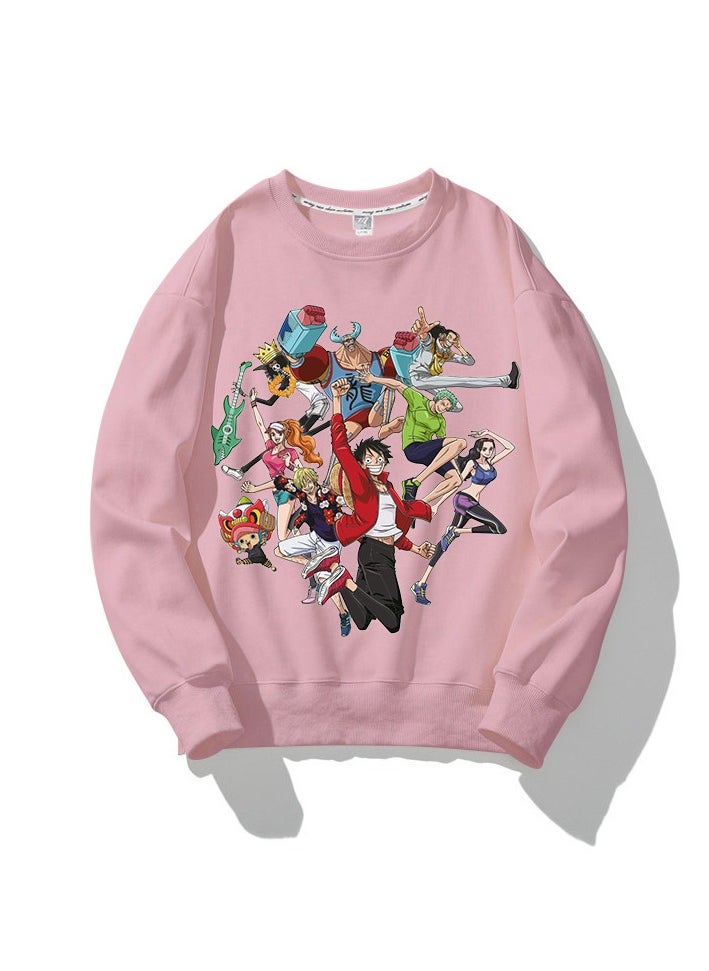 KUYING New One Piece Casual Loose Round Neck Hoodie  - Image 1