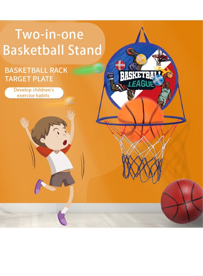 Excefore Kids Toy Basketball Set Indoor Outdoor Hoop Game for Boys and Girls for Ages 3-12 Portable Foldable Design - Image 2