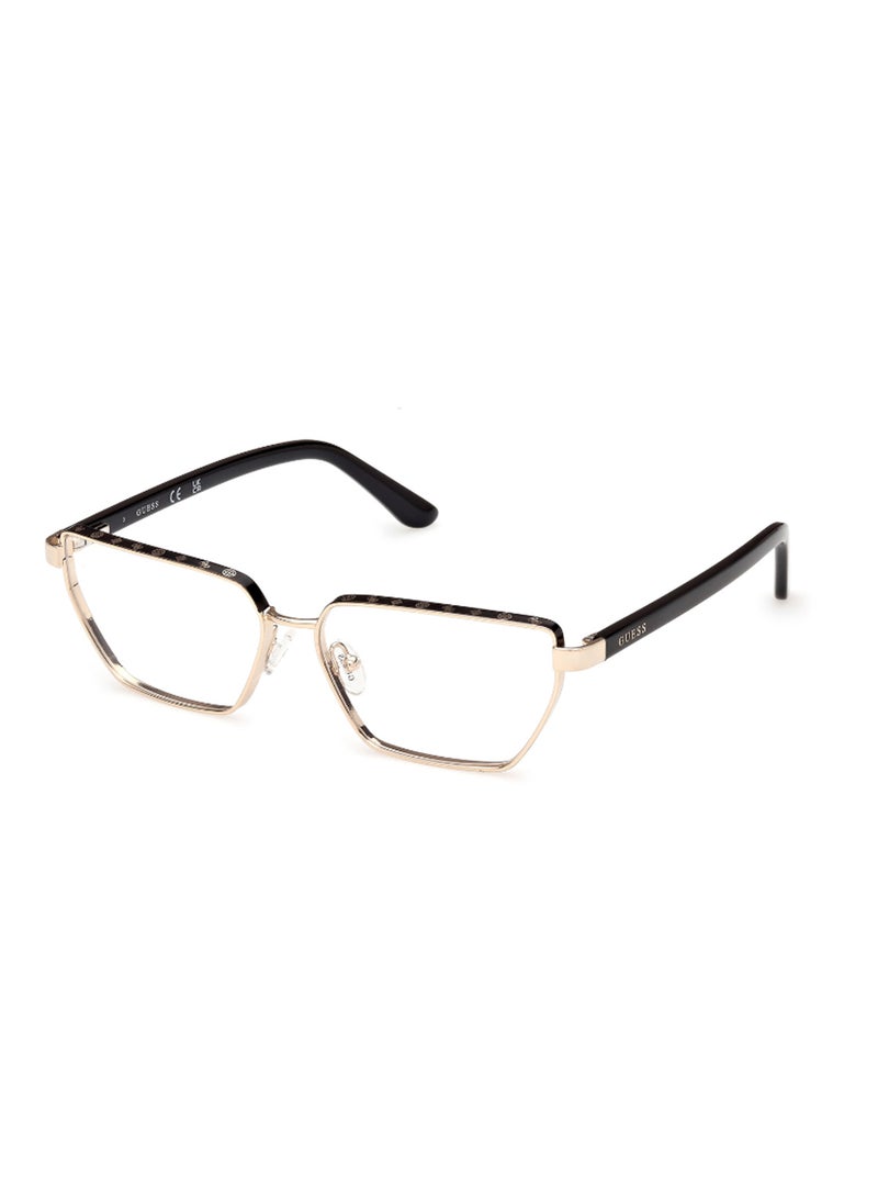 GUESS Women's Asymmetrical Shape Eyeglass Frames - GU5012300555 - Lens Size: 55 Mm - Black - Image 1