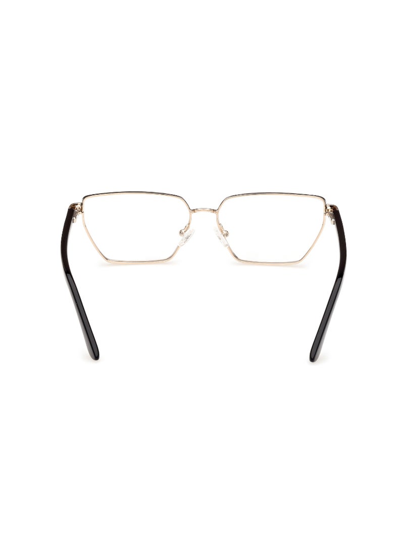 GUESS Women's Asymmetrical Shape Eyeglass Frames - GU5012300555 - Lens Size: 55 Mm - Black - Image 4