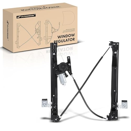 A-Premium Power Window Regulator with Motor Replacement for Buick Rainier Chevrolet Trailblazer EXT GMC Envoy Isuzu Ascender Bravada 9-7x Front Right - Image 1