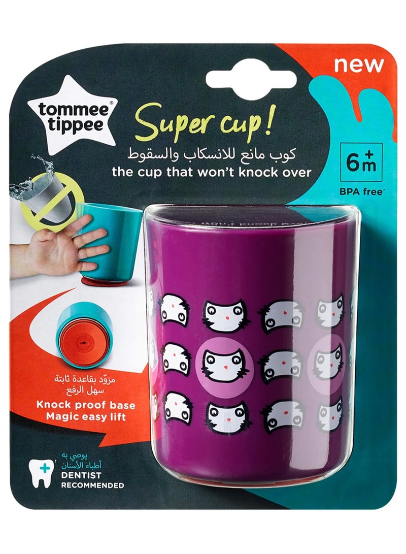 tommee tippee Super Cup No Knock Cup 190 ML 6+ Month Purple - Image 2