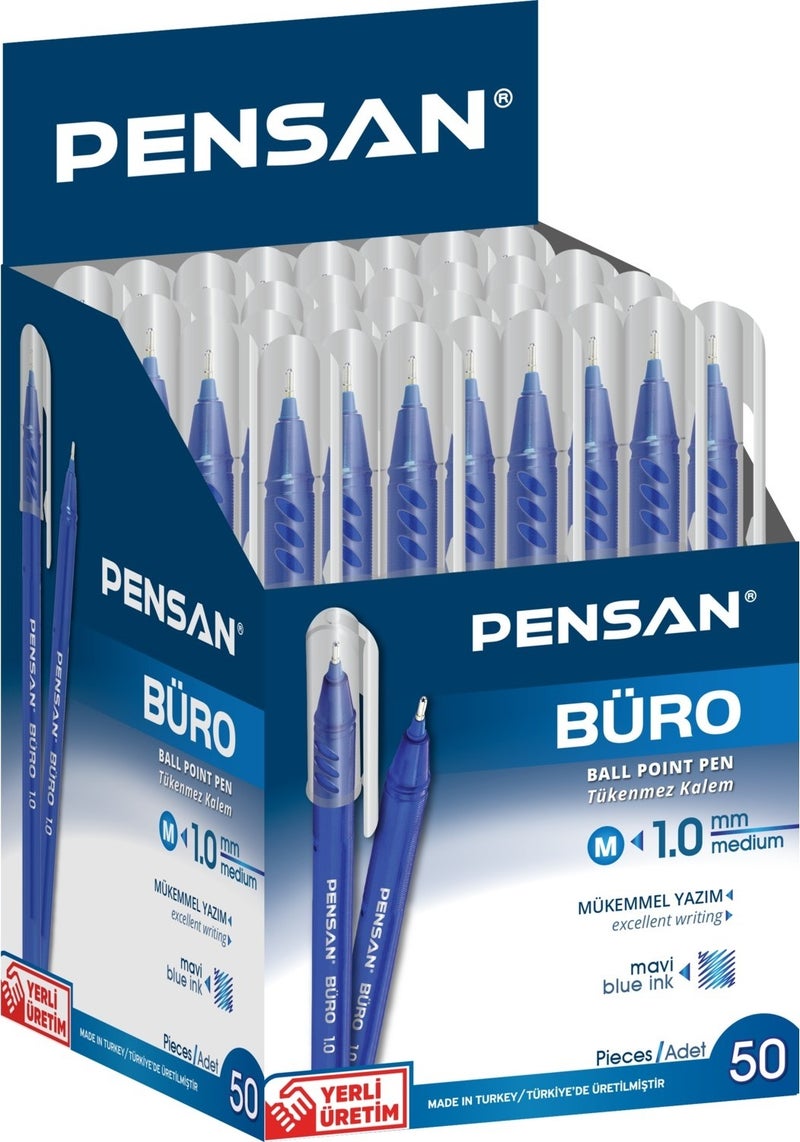 Pensan Ballpoint Pen 2270 Office 1.0 mm 12 Pack Blue