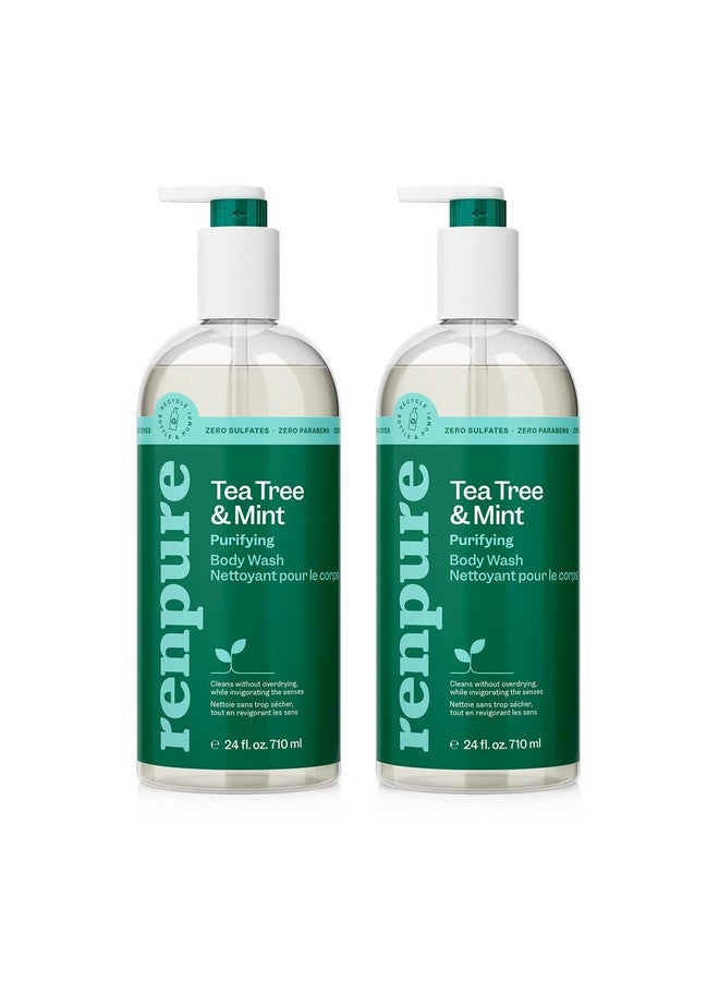 Renpure Tea Tree & Mint Purifying Body Wash 24Oz 2Pack - Image 1