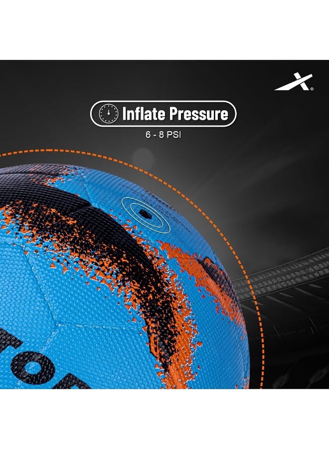 Vector X Neo 2.0 Football – Synthetic Rubber Moulded Soccer Ball, Indoor/Outdoor, Size 5, Sky Black, Durable, Long-Lasting, Includes Pump, Ideal for Training, Matches & Amateur Competitions - Image 3