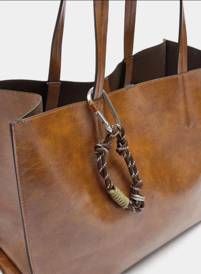 بارفوا حقيبة متسوق مع قلادة