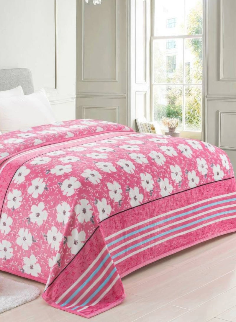 Floral Throw Blanket Colorful Flower Throw Blanket for Couch Chair Sofa All Seasons Flannel Fleece Blanket Multi color  - Image 2