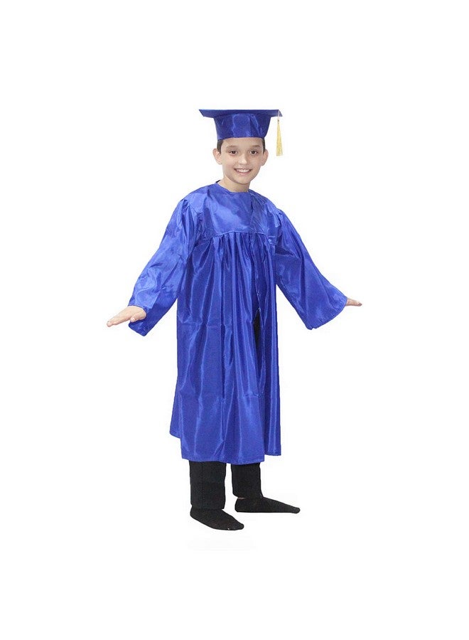 Kaku Fancy Dresses Kaku Fancy Dresses Graduation Gown With Hat & Stole/Scarf | Degree Costume For Convocation Dress For Boys & Girls (Blue, 7-8 Years)  - Image 3