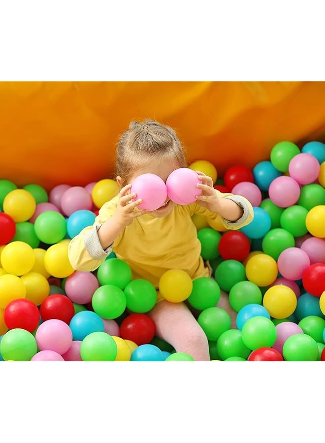 SKY-TOUCH 100 Pieces Each Pack Of Soft And Colorful Plastic Ocean Balls Ideal To Fill Indoor And Outdoor Playpen Ball Pits And Playhouse For Babies Toddlers And Kids (Item Diameter:5.5Cm) - Image 3