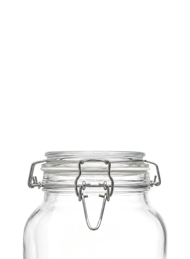 3L Glass Storage Jar with Airtight Clip Lid - Ideal for Rice, Grains, Pasta & Pantry Storage - Image 5