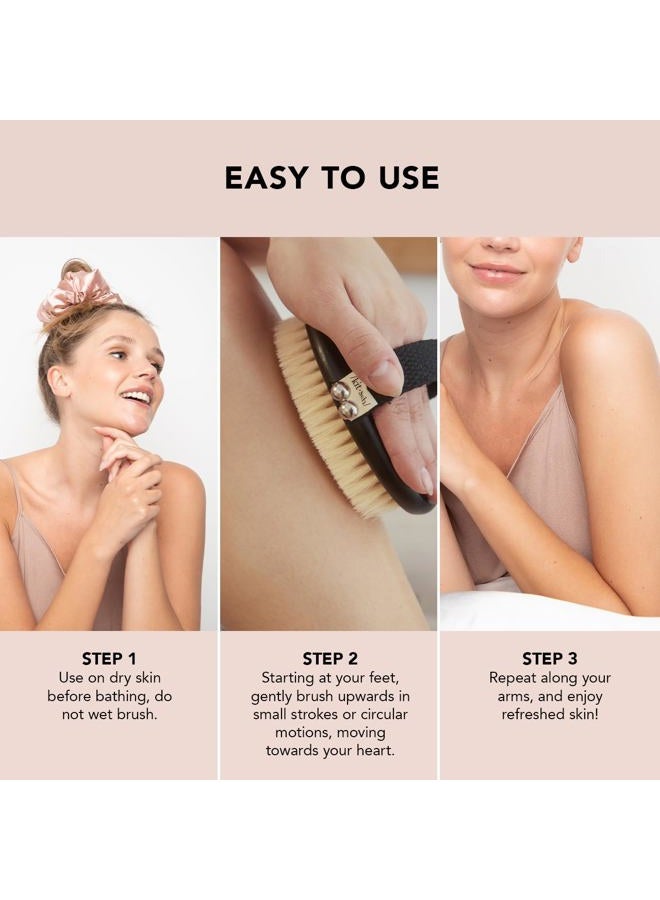 Kitsch Dry Brushing Body Brush – Exfoliating Body Scrubber, Soft Bristle Gentle Back Scrubber, Dry Brush Body Care Exfoliator, Bath Accessories & Dead Skin Remover - Image 5