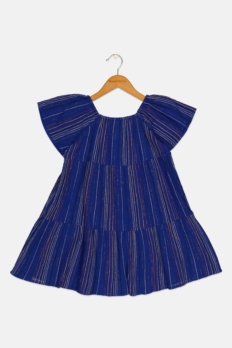 GAP فستان مخطط للبنات الصغيرات، متعدد الألوان - Image 2