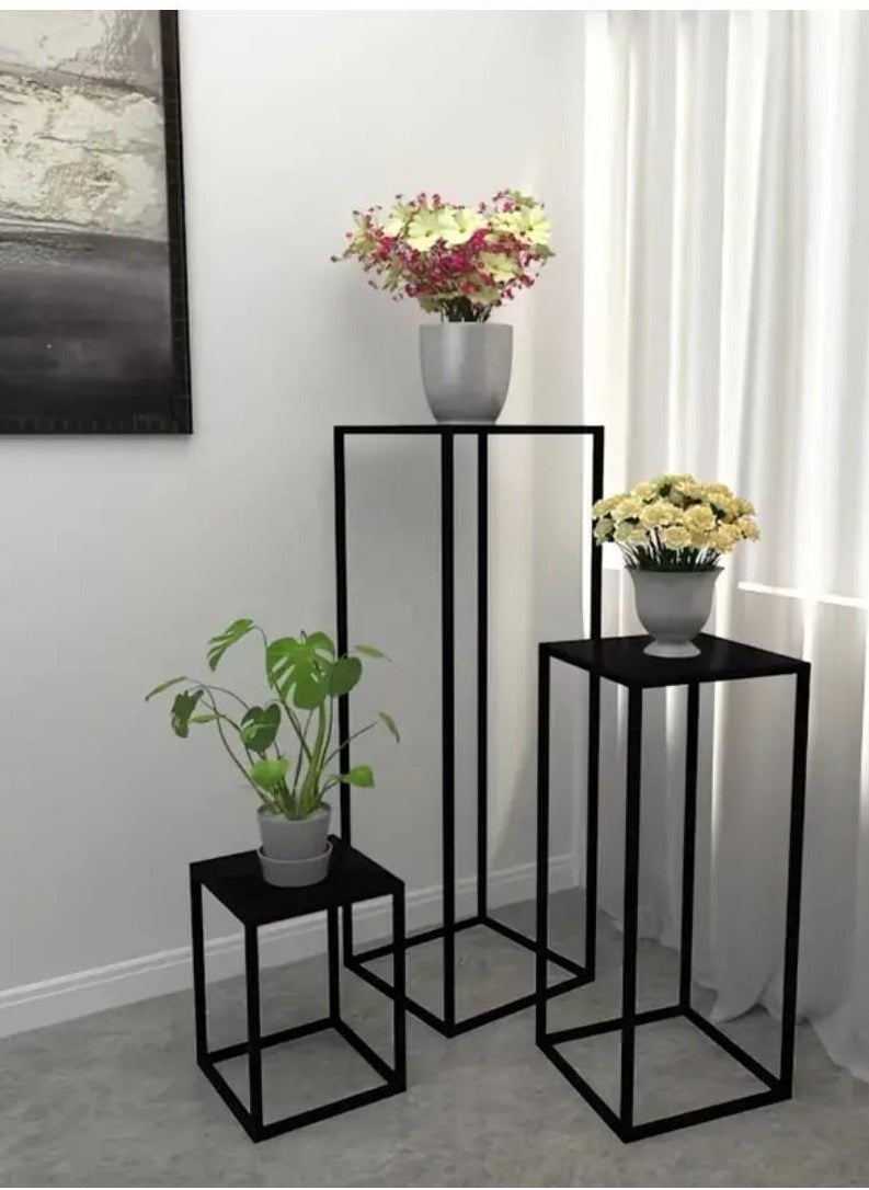 Other Manufacturer 3pcs Glass Top Plant Holder 