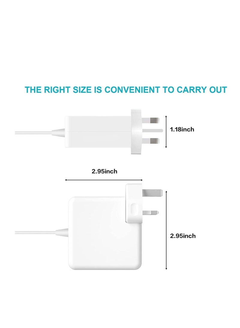 Generic - Replacement 45W Magnetic 2 Tip Power Supply Charger For MacBook Air 11 Inch 13 Mid 2012 2013 2014 2015 2017 2018 Models A1465 A1466 - Image 1