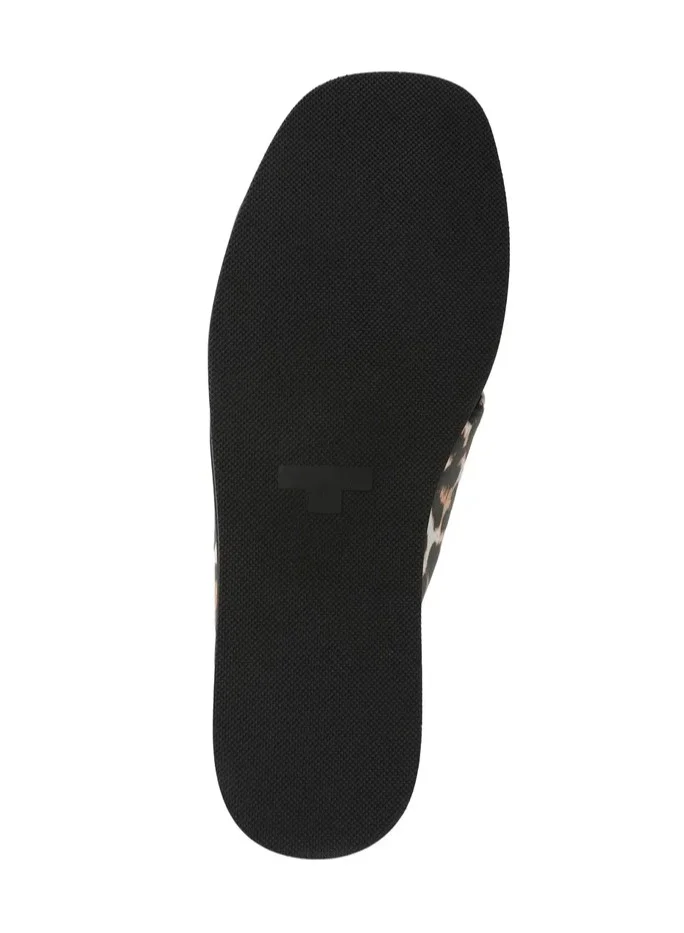 La Giostra Women's Textile Flat Slipper Decoration With Rhinestones Multi