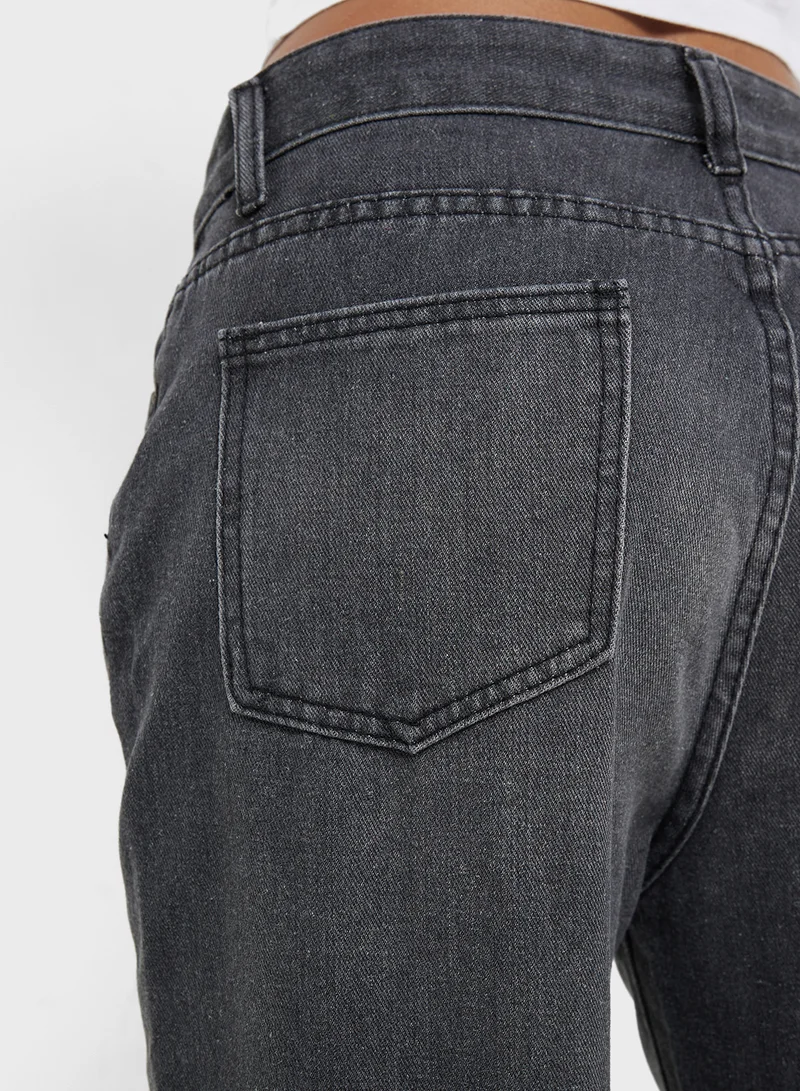 Ginger Mid Rise Straight Fit Jeans