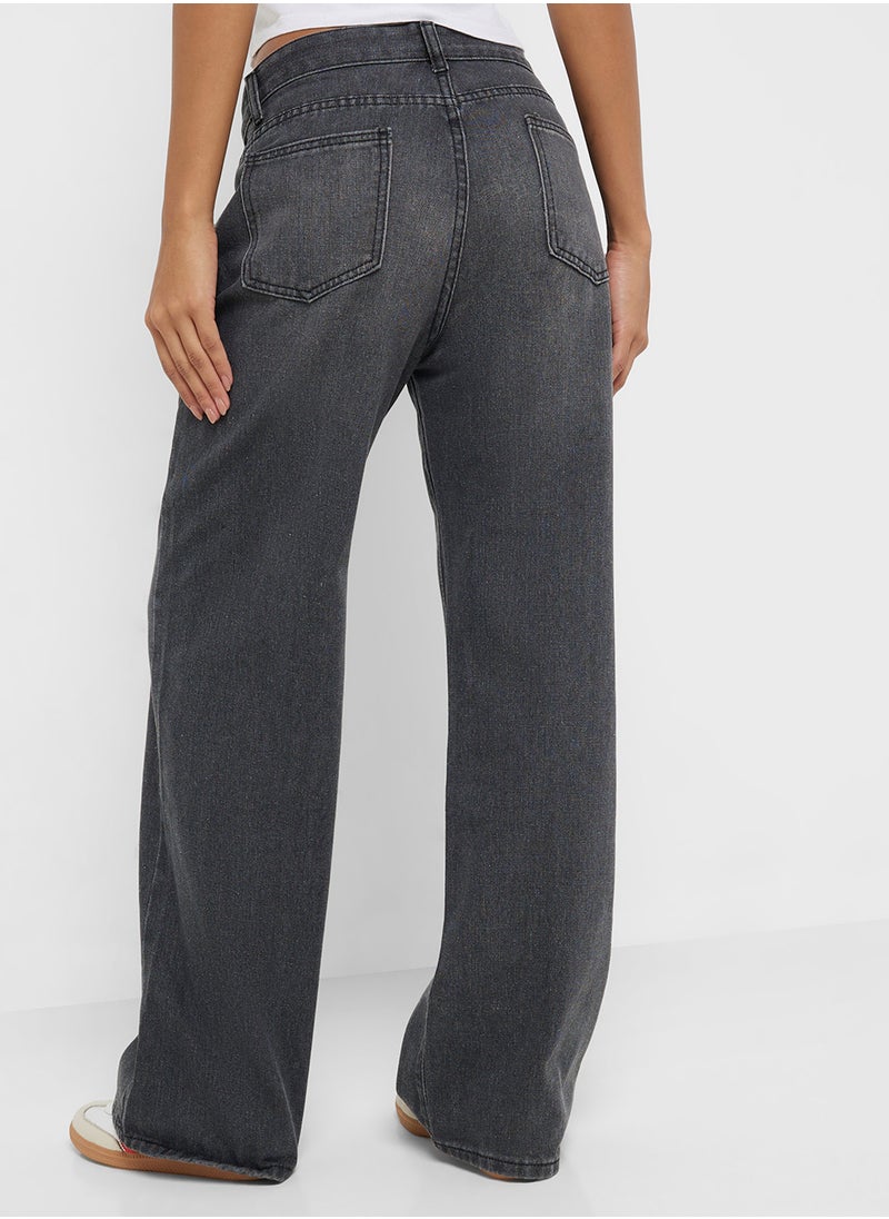 Ginger Mid Rise Straight Fit Jeans  - Image 3