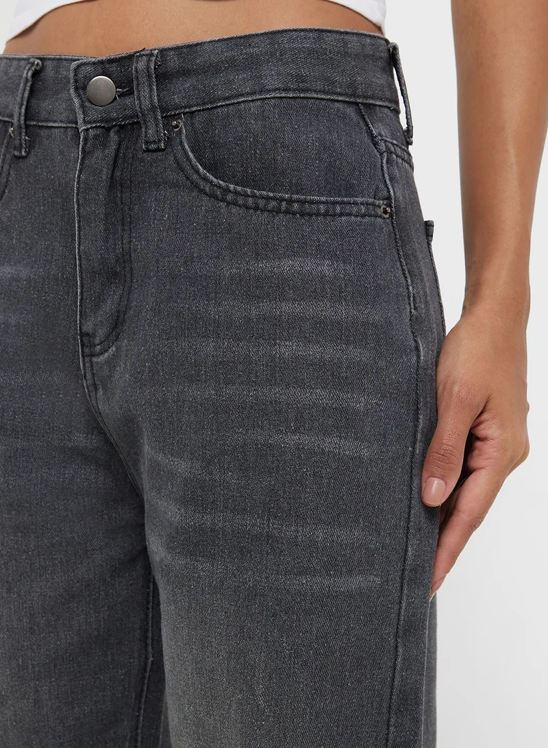 Ginger Mid Rise Straight Fit Jeans