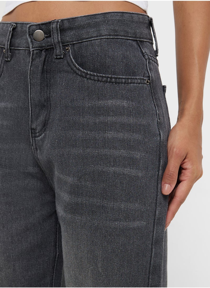 Ginger Mid Rise Straight Fit Jeans  - Image 4