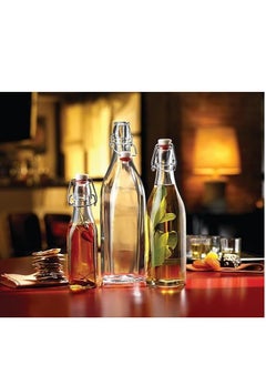 Generic 1L Glass Reusable Swing Lid Water Oil Vinegar Bottle (Set of 6)  - Image 4