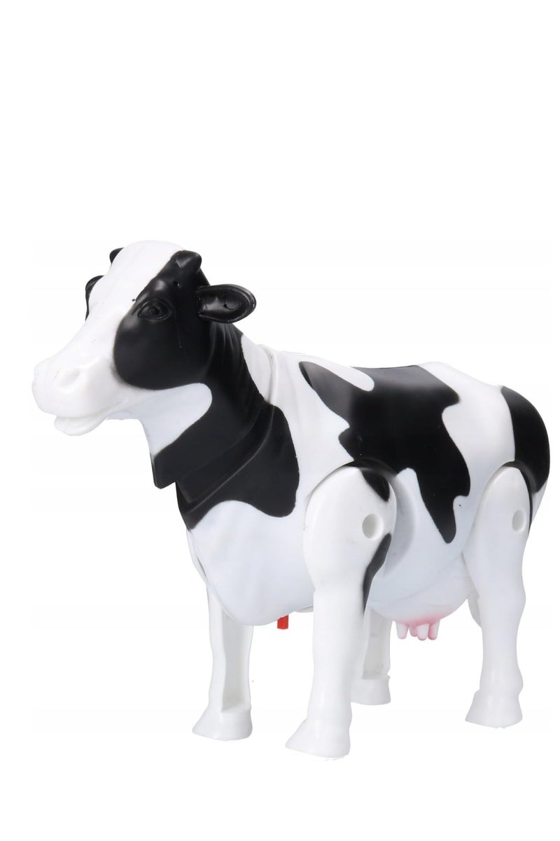 Battery Operated Milk Cow Walking Light and Sound White Black for Kids 3 years & up - Image 5