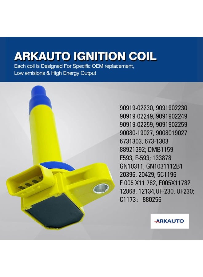ARKAUTO 8PCS IGNITION COILS 9091902230 90919-02230 UF230 UF-230 9008019027 C1173 FOR Lexus GS430 GX470 LX470 SC430 IS200 TOYOTA 4Runner Land Cruiser Sequoia Tundra Crown 2.0 4.3 4.7 2UZ 3UZ 1G - Image 4