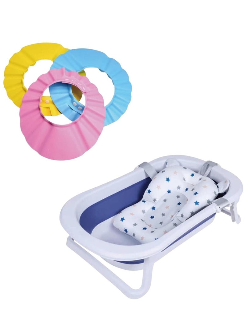 Sybil's Baby Bath Safety Kit, Baby Bath Support Pad 1 pcs, EVA Shower Caps, 3 pcs - Image 3