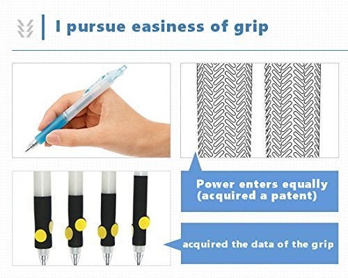Stationery JP Pilot Acroball Retractable Advanced Ink Ball Point Pens, Fine Point 0.7mm, Blue Ink, Rubber Grip, 5-Pack, Sticky Notes Value Set - Image 4