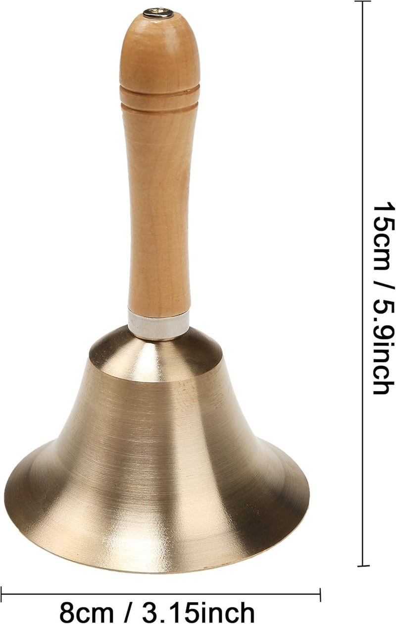 TDOCK Super Loud Solid Brass Hand Call Bell - Image 2