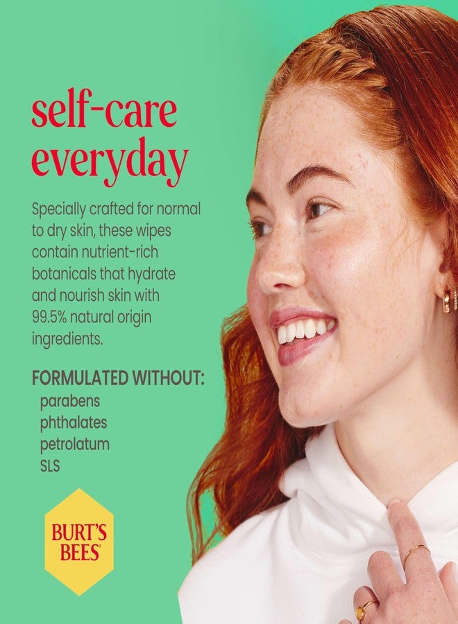 Burt's Bees Back To School Dorm Essentials, Cucumber & Mint Face Wipes, for All Skin Types, Refreshing Makeup Remover & Facial Cleansing Towelettes, 30 Ct. (3-Pack) - Image 4