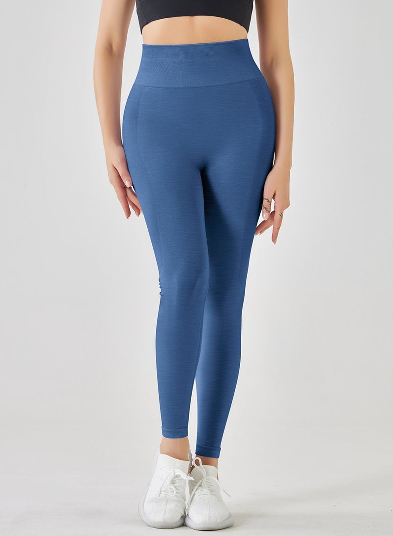 Loquat Yoga Tight Fitting Stretch Soft Pants Blue  - Image 1