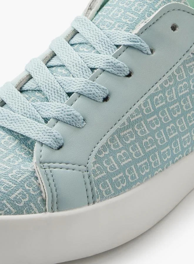 Flora Bella By Shoexpress GREEN Flora Bella Women Monogram Print Sneakers for Women | Best Price UAE