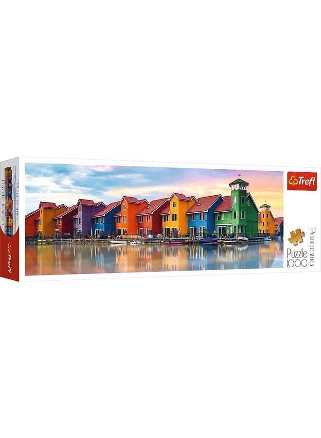 Trefl Panorama Groningen, Netherlands 1000 Piece Jigsaw Puzzle Red 27"x19" Print, DIY Puzzle, Creative Fun, Classic Puzzle for Adults and Children from 12 Years Old - Image 1