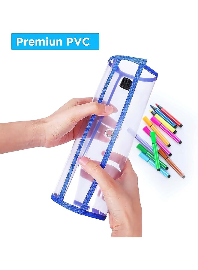 erorex Dry Erase Pockets Clear Reusable Plastic Sleeves Assorted Colors Special Design Waterproof Pocket For Classroom School Office Home For Teachers Students Home Offices And More.  - Image 4