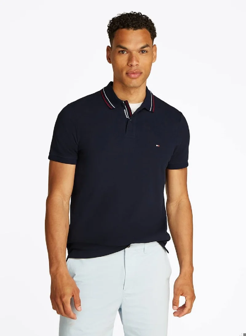 Regular Fit Tipped Collar Polo Shirt