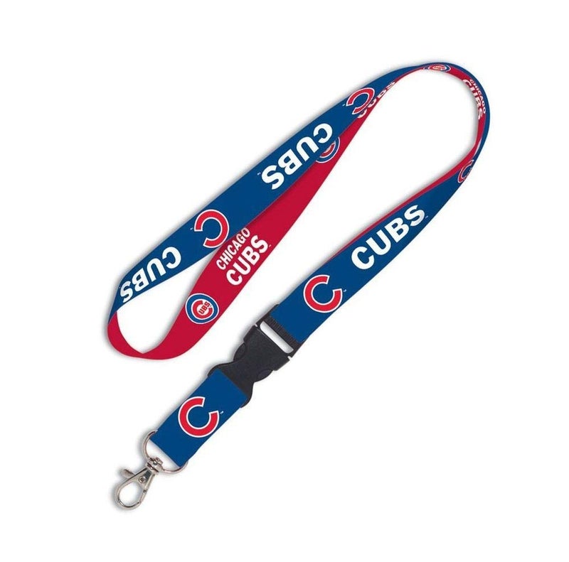WinCraft MLB Chicago Cubs Lanyard with Detachable Buckle, 3/4" - Image 1