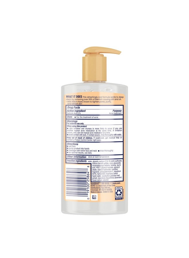 Bioré Biore Clear & Breathable Cooling Cleanser with Witch Hazel, Acne Treatment for Face, Face Scrub for Oily Skin, Salicylic Acid Cleanser, 6.77 Oz - Image 5