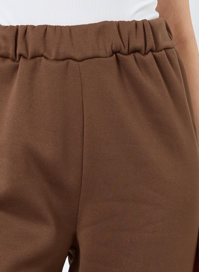 Take Two Brown Knitted Relaxed Fit Joggers - Image 3