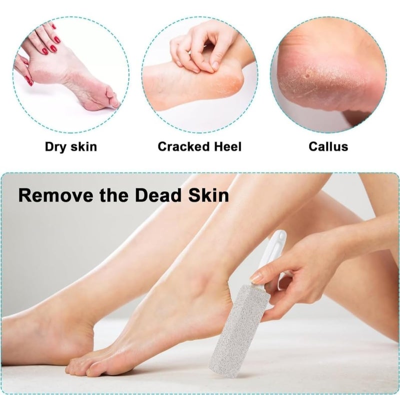 DABHI ENTERPRISE Pumice Cleaning Stone with Handle Toilet Bowl Cleaner with Extra Long Handle Hard Water Ring Remover Suitable for Cleaning Toilet Bathtubs Kitchen Sink Stove Pumice Stone 6 - Image 3