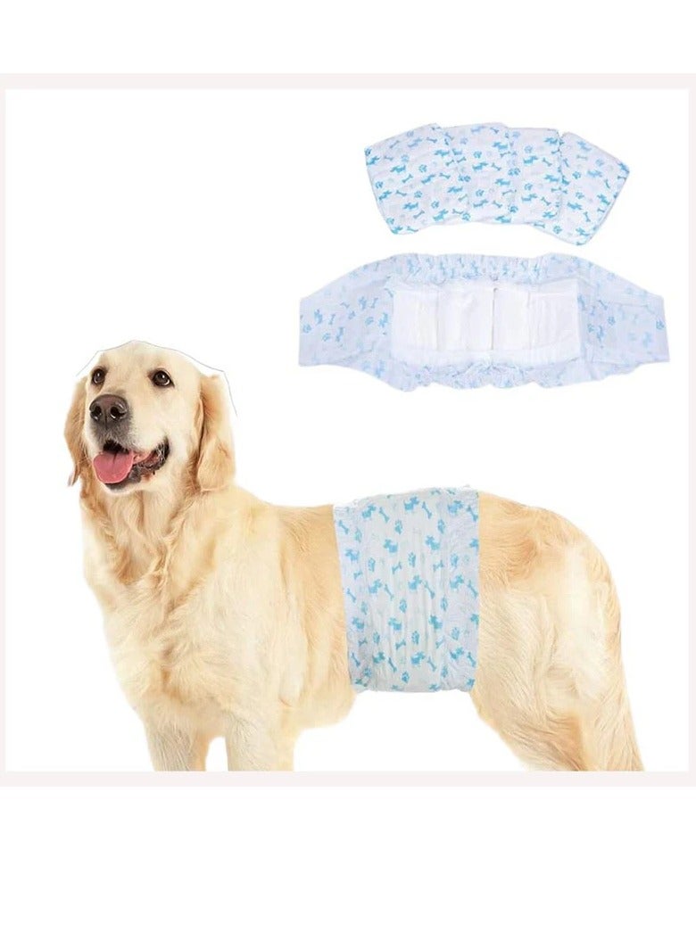 vsell24 Male Dog Diapers(Small) - Adjustable, Leak-Proof, Disposable Belly Bands for Dogs with Marking, Incontinence, or Post-Surgery Needs - Soft, Breathable, and Comfortable Fit - Image 2