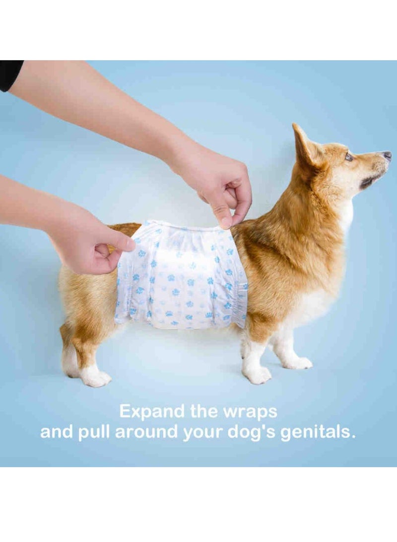 vsell24 Male Dog Diapers(Small) - Adjustable, Leak-Proof, Disposable Belly Bands for Dogs with Marking, Incontinence, or Post-Surgery Needs - Soft, Breathable, and Comfortable Fit - Image 3